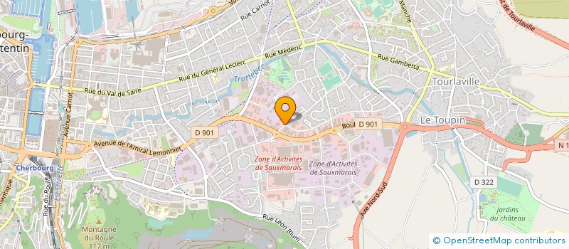 localisation de l'entreprise COTENTIN AUTO PIECES 50  CHERBOURG-EN-COTENTIN