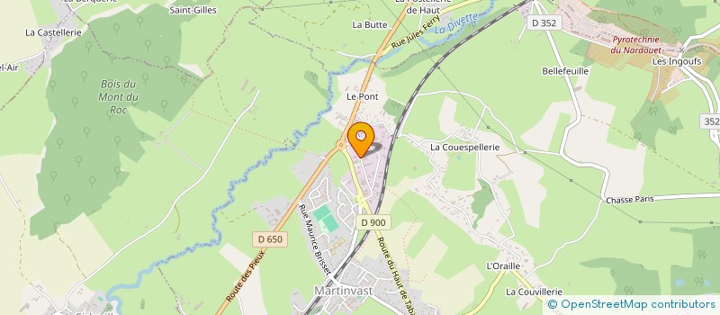 localisation de l'entreprise COTENTIN ENERGIES  MARTINVAST