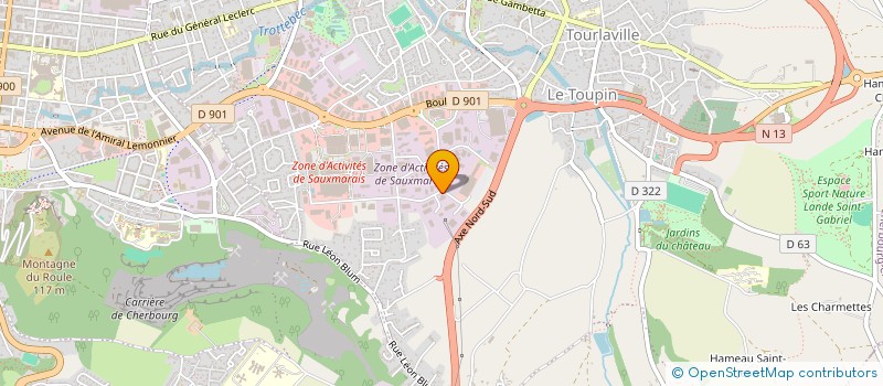 localisation de l'entreprise COTENTIN FENETRES ET FERMETURES à CHERBOURG-EN-COTENTIN