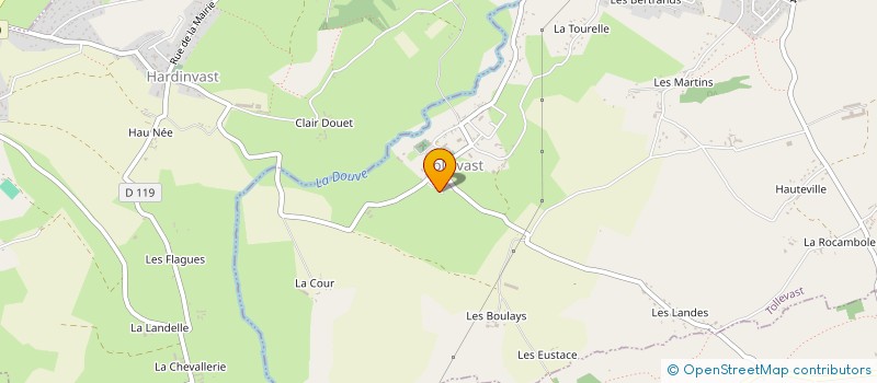 localisation de l'entreprise COTENTIN GESTION TRAVAUX  TOLLEVAST