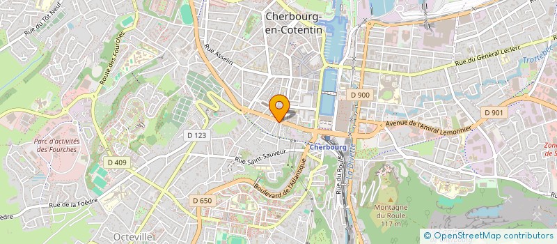 localisation de l'entreprise COTENTIN PNEUS  CHERBOURG-EN-COTENTIN