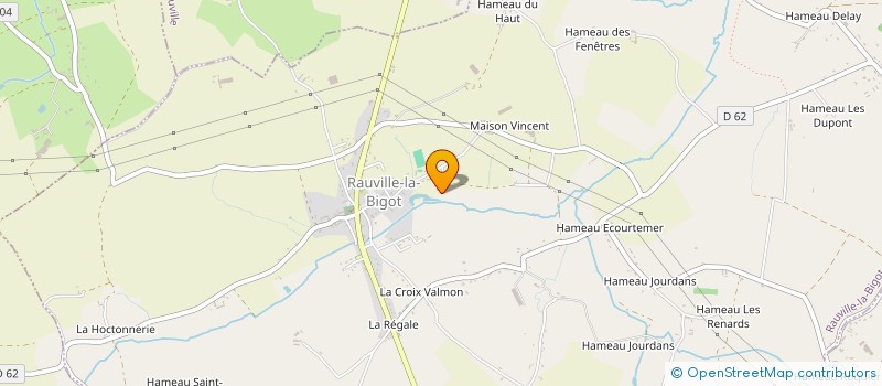 localisation de l'entreprise COTENTIN SIGNALISATION  RAUVILLE-LA-BIGOT