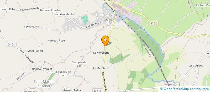 localisation de l'entreprise COTENTIN TRANSPORTS  NEGREVILLE