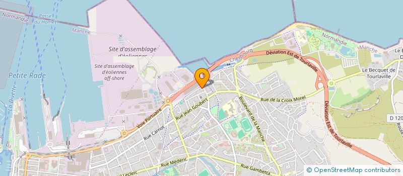 localisation de l'entreprise COTENTRAD  CHERBOURG-EN-COTENTIN