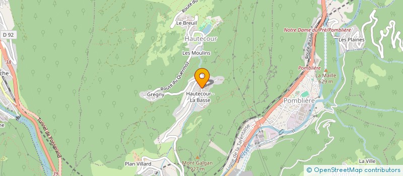 localisation de l'entreprise COTES ET CHARPENTES  HAUTECOUR