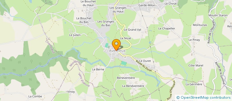 localisation de l'entreprise COTES ET POSES à CUZIEU