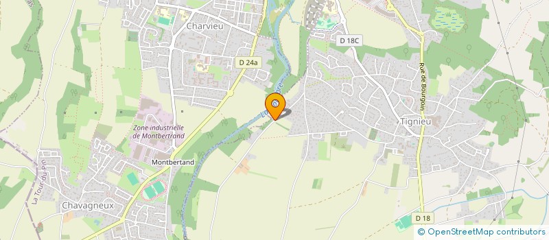 localisation de l'entreprise COTES & POSES  TIGNIEU-JAMEYZIEU