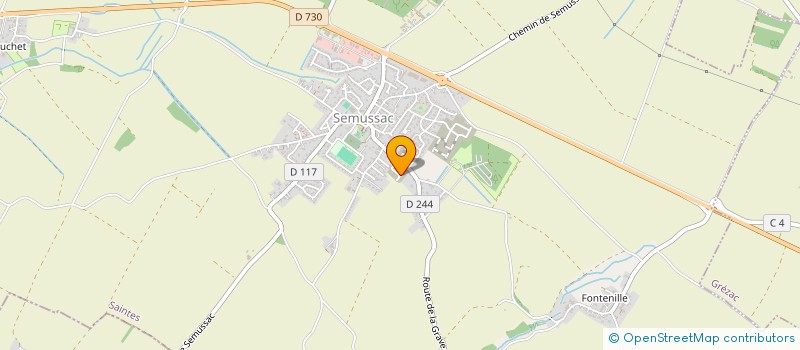 localisation de l'entreprise COTES-SUD IMMO  SEMUSSAC