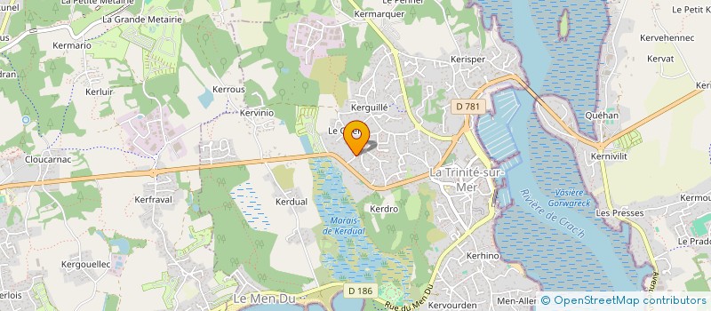 localisation de l'entreprise COTES WEST CONSEILS  LA TRINITE SUR MER