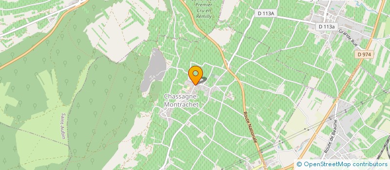 localisation de l'entreprise COTESSAT - JULIEN  CHASSAGNE-MONTRACHET