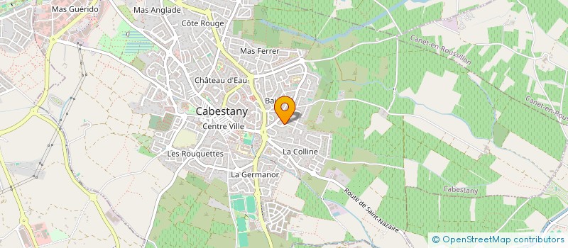 localisation de l'entreprise COTEX  CABESTANY