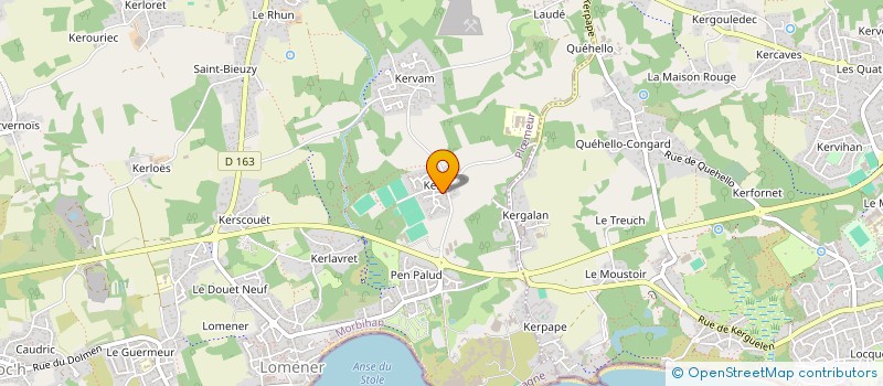 localisation de l'entreprise COTEX à PLOEMEUR