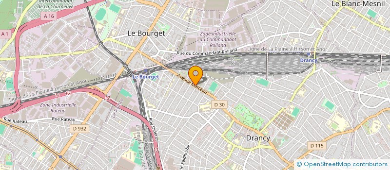 localisation de l'entreprise COTHANO à DRANCY