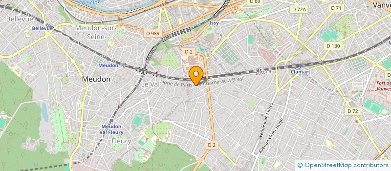 localisation de l'entreprise COTHERM à CLAMART