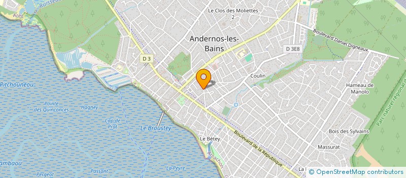 localisation de l'entreprise COTHERMIQUE à ANDERNOS-LES-BAINS