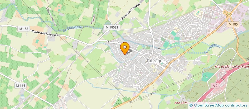 localisation de l'entreprise COTHI  FABREGUES