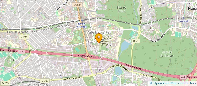 localisation de l'entreprise COTHYMES  CHAMPS-SUR-MARNE