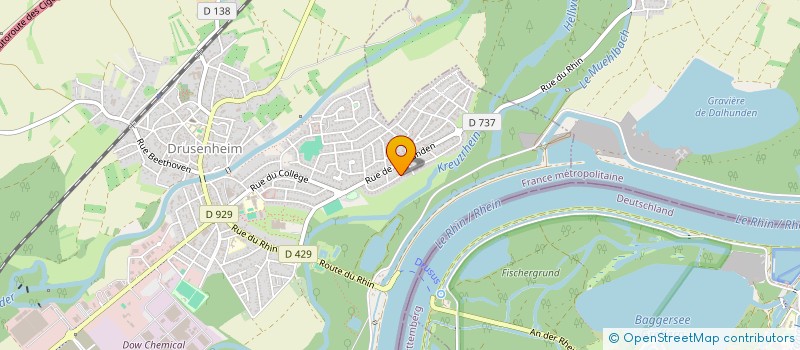 localisation de l'entreprise COTIER MULHOUSE  DRUSENHEIM