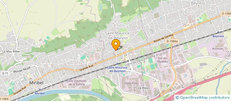localisation de l'entreprise COTIERE AVENIR à SAINT-MAURICE-DE-BEYNOST
