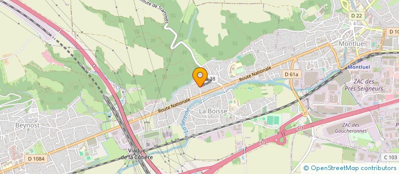 localisation de l'entreprise COTIERE BATIMENT à MEXIMIEUX