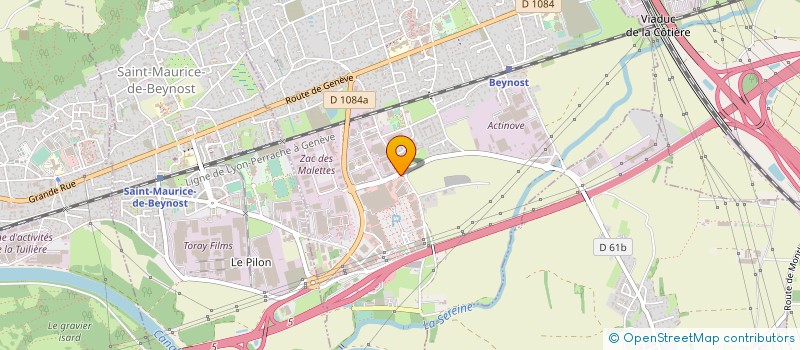 localisation de l'entreprise COTIERE FERMETURES à BEYNOST
