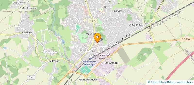 localisation de l'entreprise COTIERE MEXIMIEUX VILLIEU à MEXIMIEUX