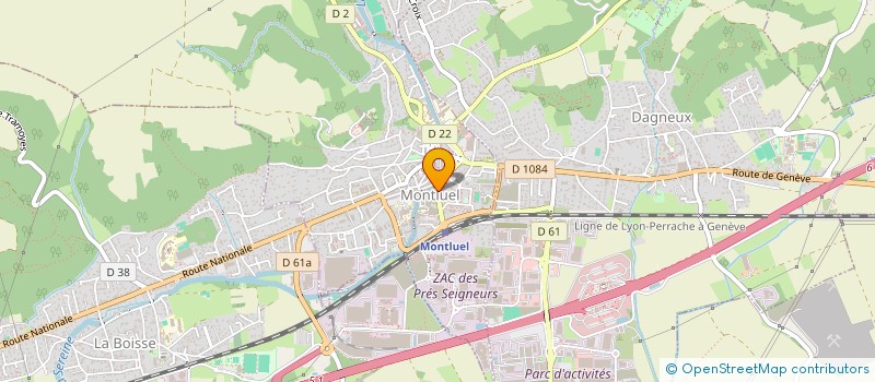 localisation de l'entreprise COTIERE PISCINES  DAGNEUX