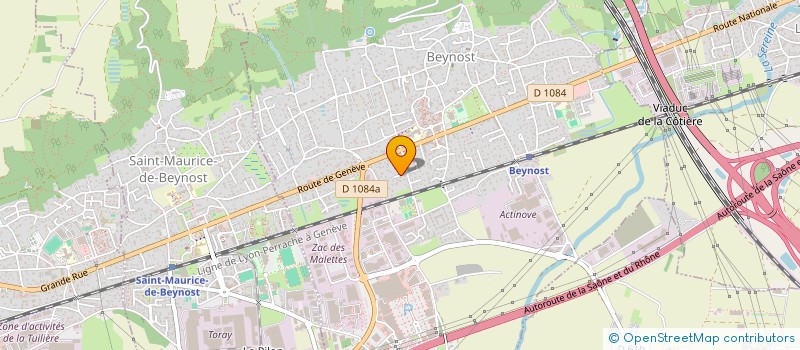 localisation de l'entreprise COTIERE TP à BEYNOST