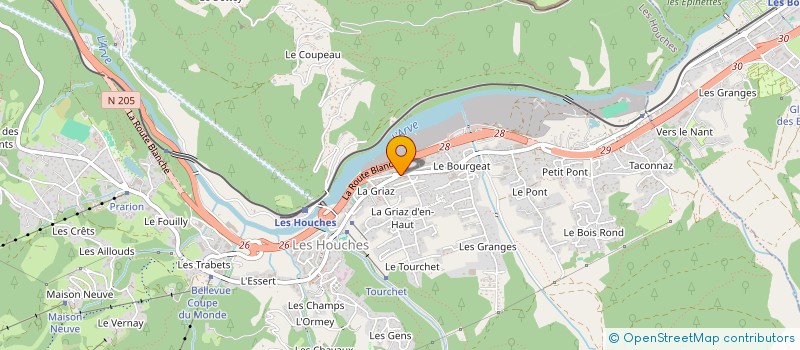 localisation de l'entreprise COTIGA  LES HOUCHES