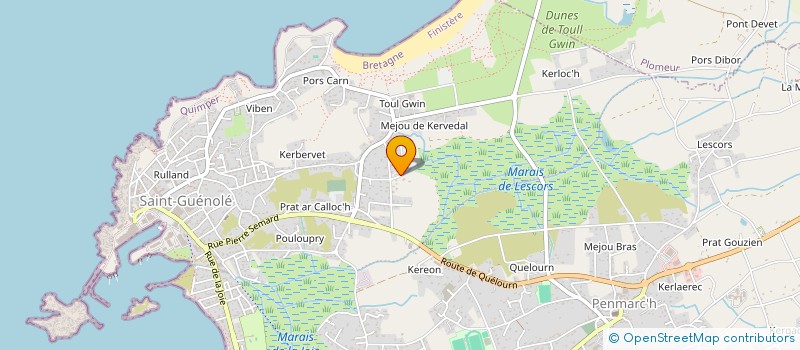 localisation de l'entreprise COTILLARD MAHE  PENMARCH