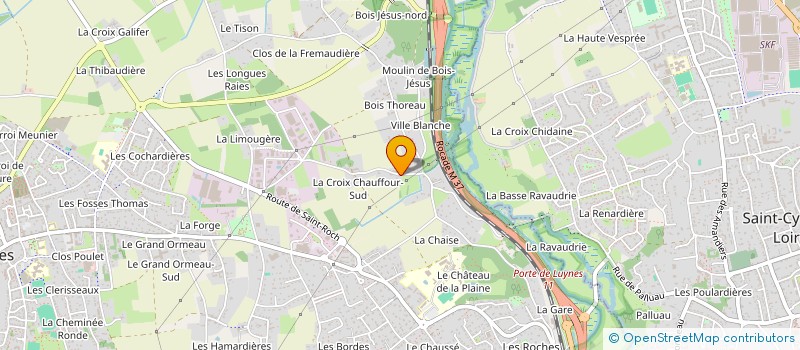 localisation de l'entreprise COTIN à FONDETTES