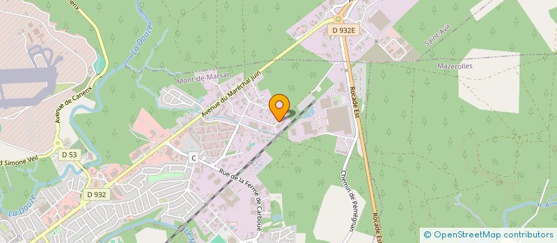 localisation de l'entreprise COTINVEST  MONT-DE-MARSAN