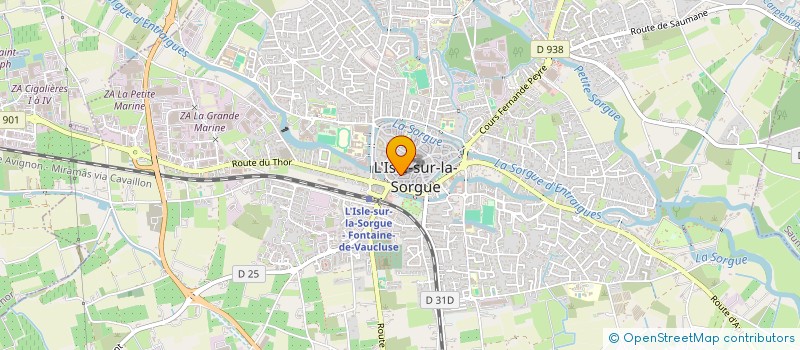 localisation de l'entreprise COTIRA  L'ISLE-SUR-LA-SORGUE