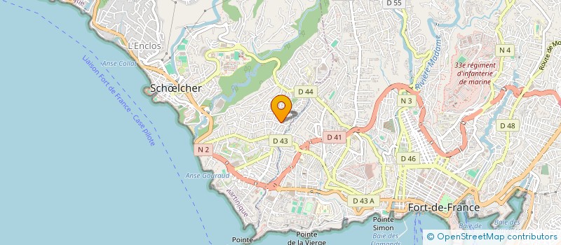 localisation de l'entreprise COTIS à SCHOELCHER