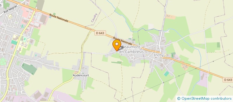 localisation de l'entreprise COTLEN à BEAUMONT-EN-CAMBRESIS