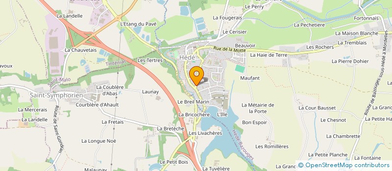 localisation de l'entreprise COTON ET SOI à HEDE-BAZOUGES