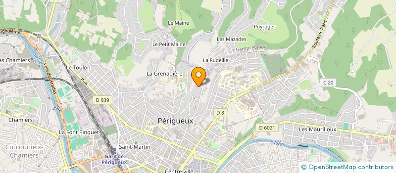 localisation de l'entreprise COTON MARIN  PERIGUEUX