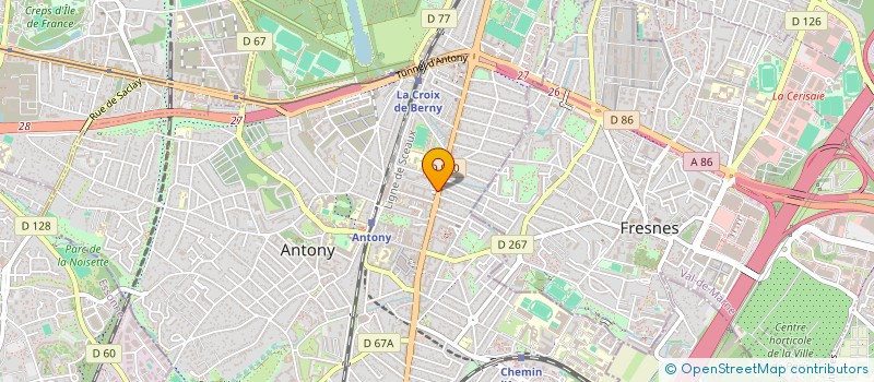 localisation de l'entreprise COTONIS à ANTONY
