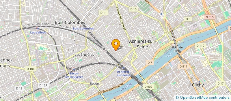 localisation de l'entreprise COTONOU CONNEXION  ASNIERES-SUR-SEINE