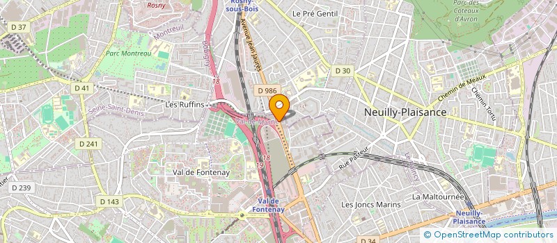 localisation de l'entreprise COTRA LE-DE-FRANCE à FONTENAY-SOUS-BOIS