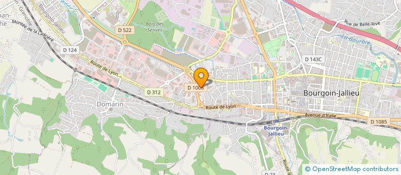 localisation de l'entreprise COTRA RHONE ALPES à BOURGOIN-JALLIEU