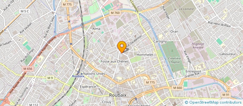 localisation de l'entreprise COTRA SARL à TOURCOING