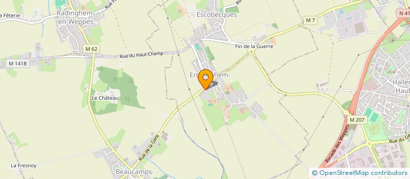 localisation de l'entreprise COTRAC IMMO  ERQUINGHEM-LE-SEC