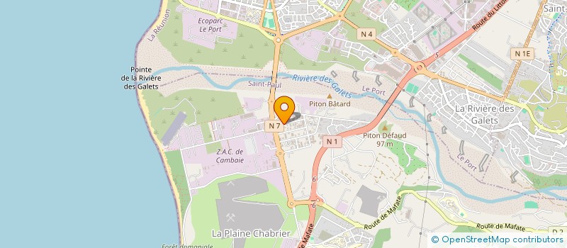 localisation de l'entreprise COTRAD SARL à SAINT-PAUL
