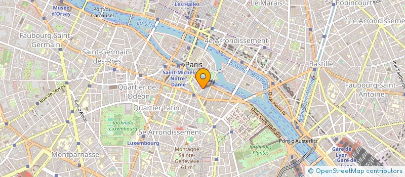 localisation de l'entreprise COTRAGEST à PARIS
