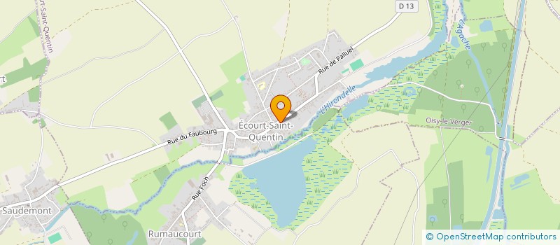 localisation de l'entreprise COTRALD à ECOURT-SAINT-QUENTIN