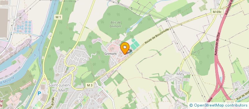 localisation de l'entreprise COTRALOR  SAINT-JULIEN-LES-METZ