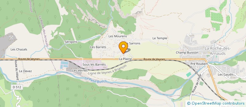 localisation de l'entreprise COTRALPES à LA ROCHE-DES-ARNAUDS