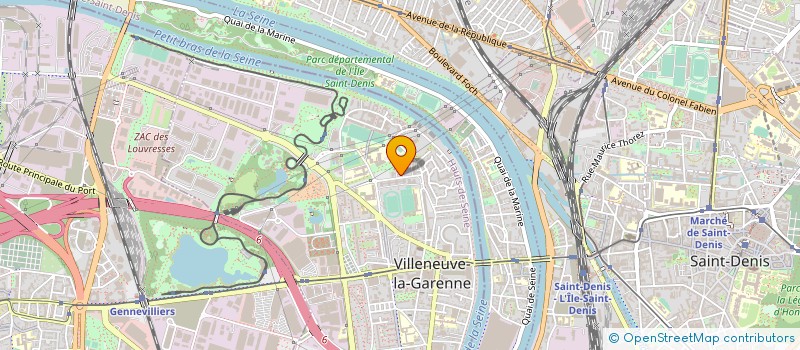 localisation de l'entreprise COTRATEL à VILLENEUVE-LA-GARENNE