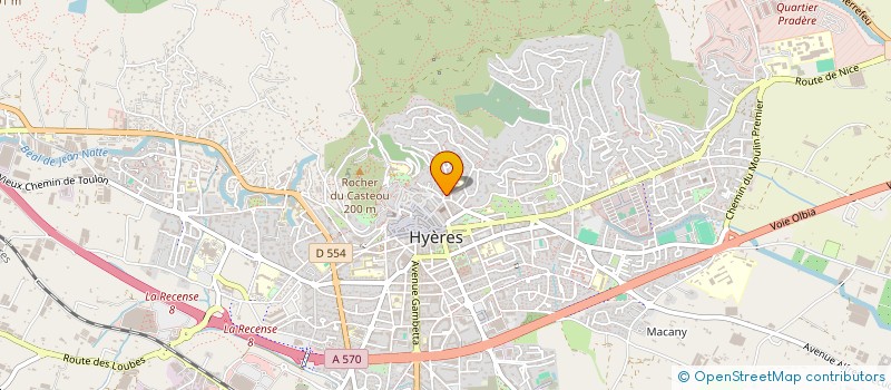 localisation de l'entreprise COTREB à HYERES